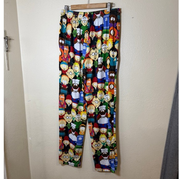 South Park Pajama Sleep Pants Men Large Elastic Waist All Over Print Cartman - Picture 6 of 10